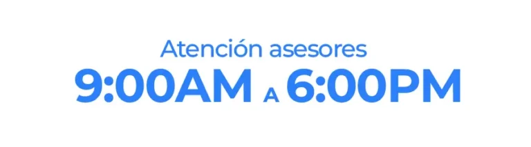 Horario de atención Confiao: 9:00 AM a 6:00 PM