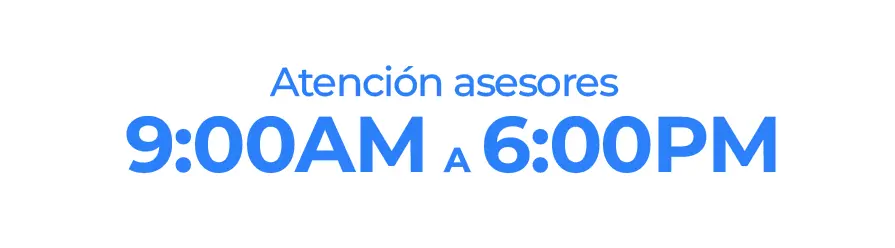 Horario de atención Confiao: 9:00 AM a 6:00 PM
