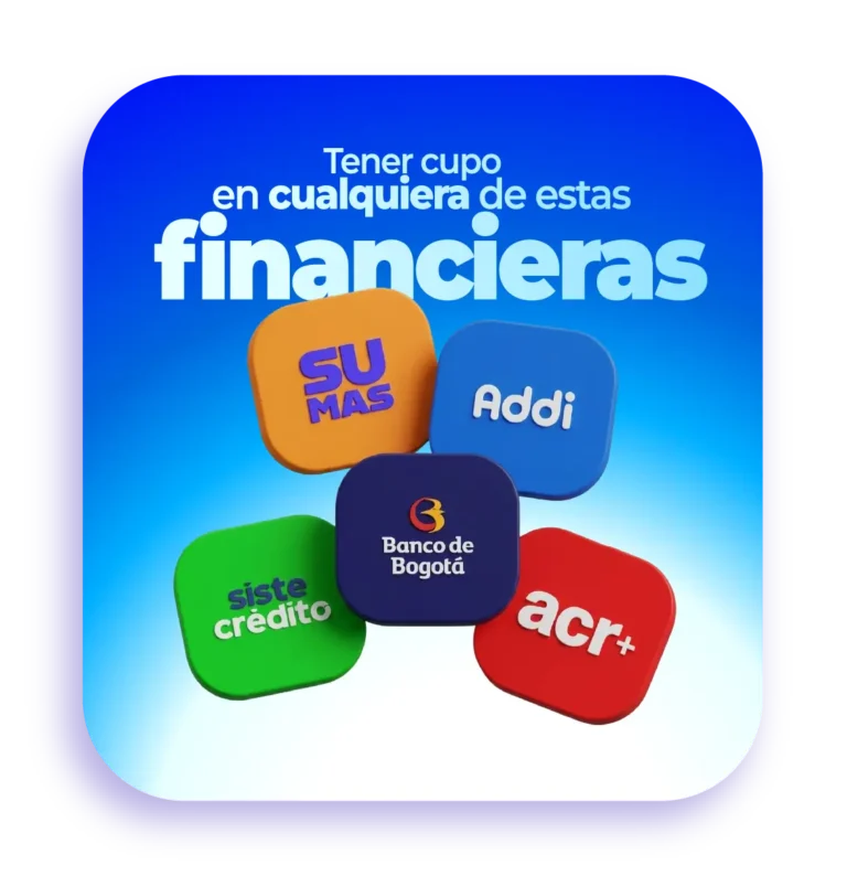 Inicio 3 si tienes cupo en SumasPay, Sistecredito, Addi, Banco de Bogotá, Acr Plus compra Confiao